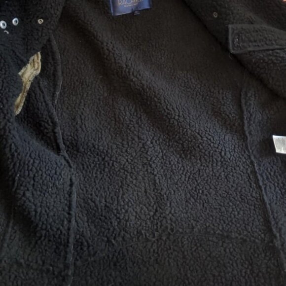 Rachel Roy Womens Moto Jacket Size XL Riveted Snap Down Biker Greaser Two Tone - Picture 7 of 7
